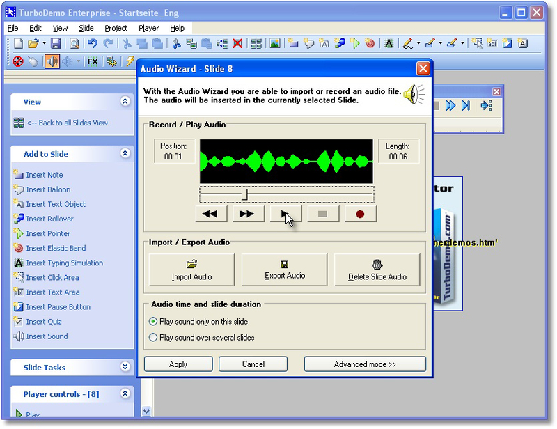 TurboDemo Screenshot